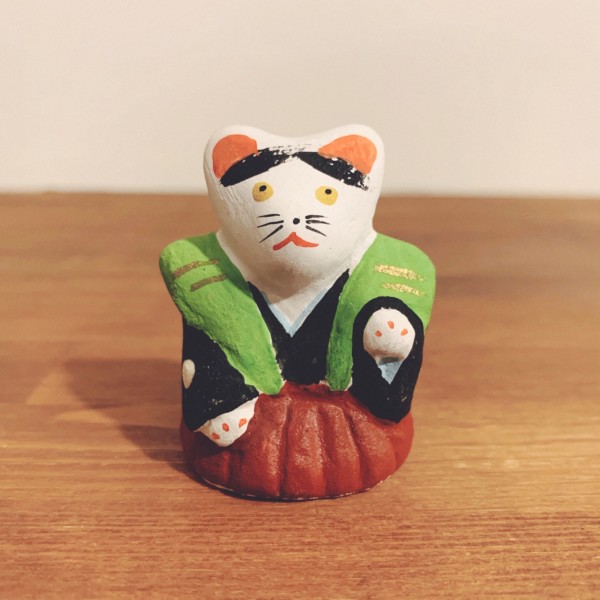 堺湊焼 初辰猫・裃 ｜ 大阪府堺市 ｜ 郷土玩具・土人形 | 古本・版画