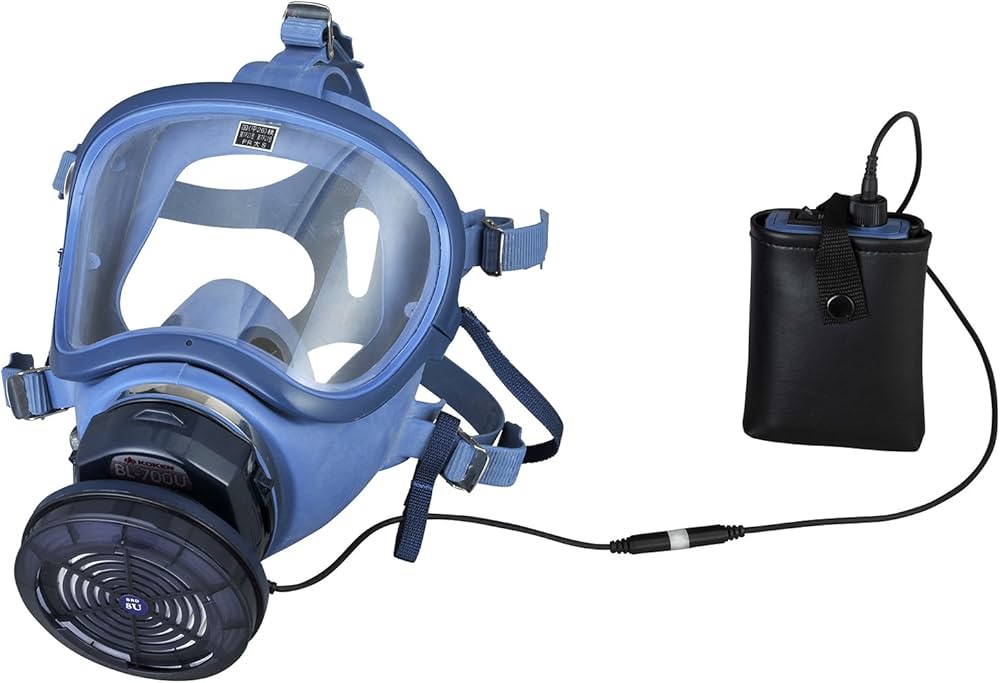 Amazon.co.jp: 興研 電動ファン付き呼吸用保護具 サカヰ式 BL-700U-03
