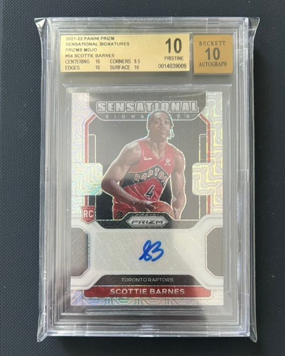 BGS10！Scottie Barnes Prizm Mojo Auto /25 Scottie Barnes #SS-SBA Prices | 2021 Panini Prizm Sensational