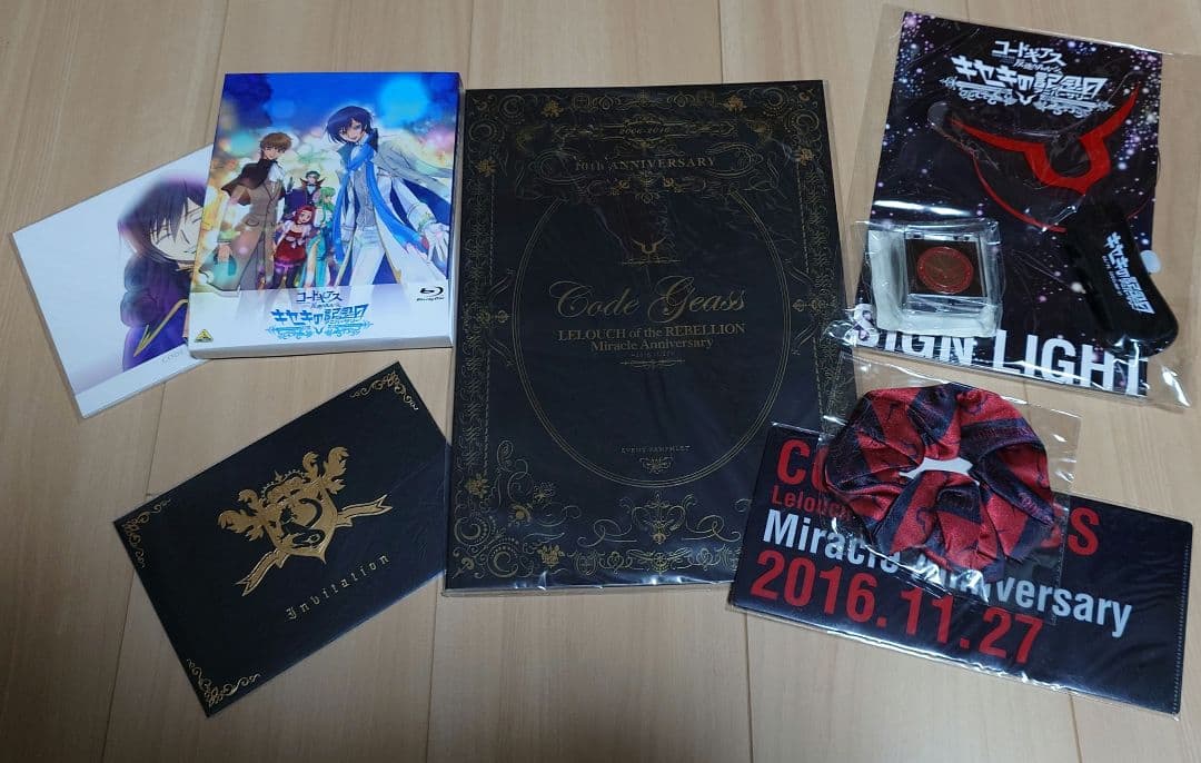 コードギアス 反逆のルルーシュ キセキのアニバーサリー　グッズ＆BD コードギアス 反逆のルルーシュ キセキのアニバーサリー」Blu-ray&DVD