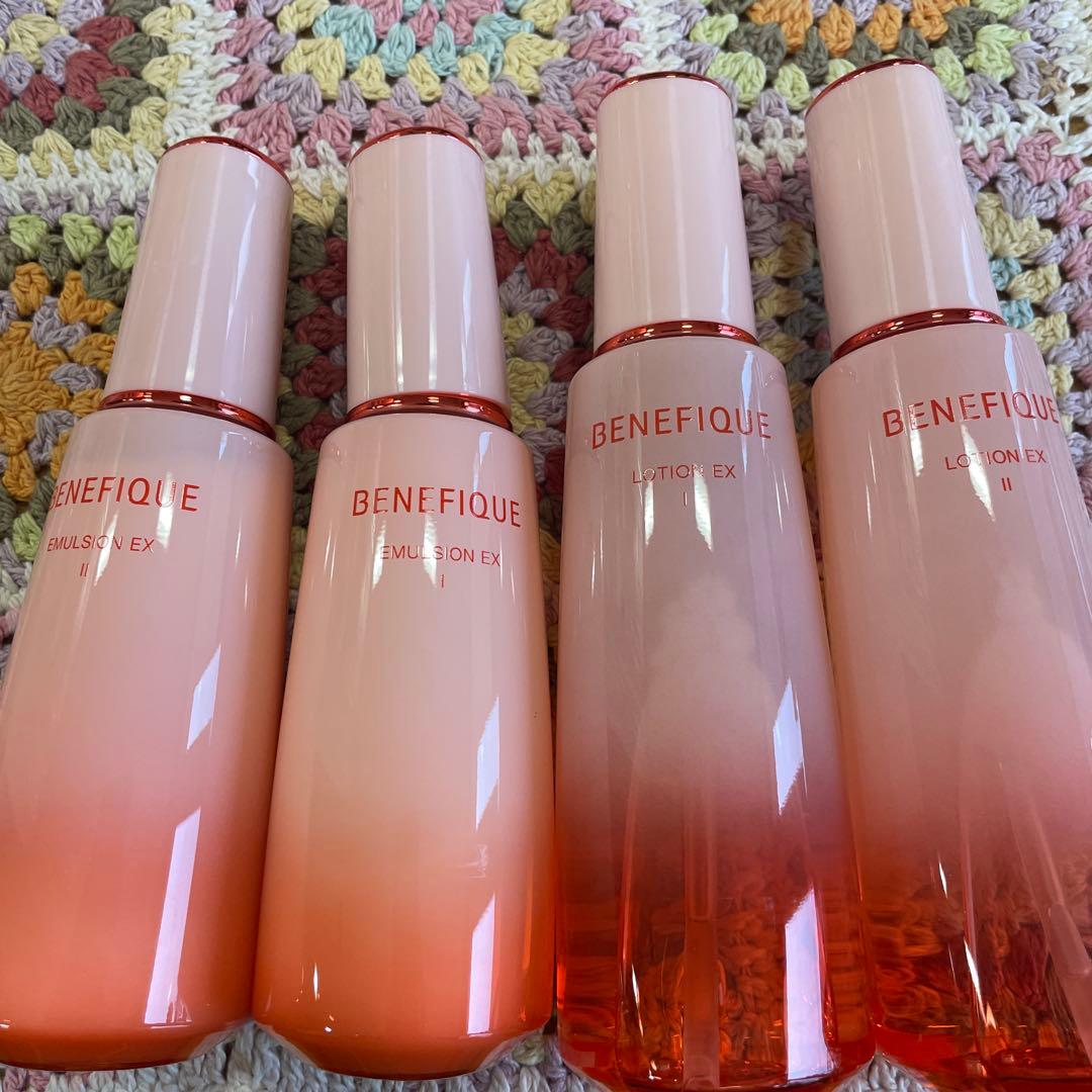 BENEFIQUE エマルジョンEX & ローションEX セット ベネフィーク ローションEX Ⅰ・Ⅱ・Ⅲ | ベネフィーク(BENEFIQUE