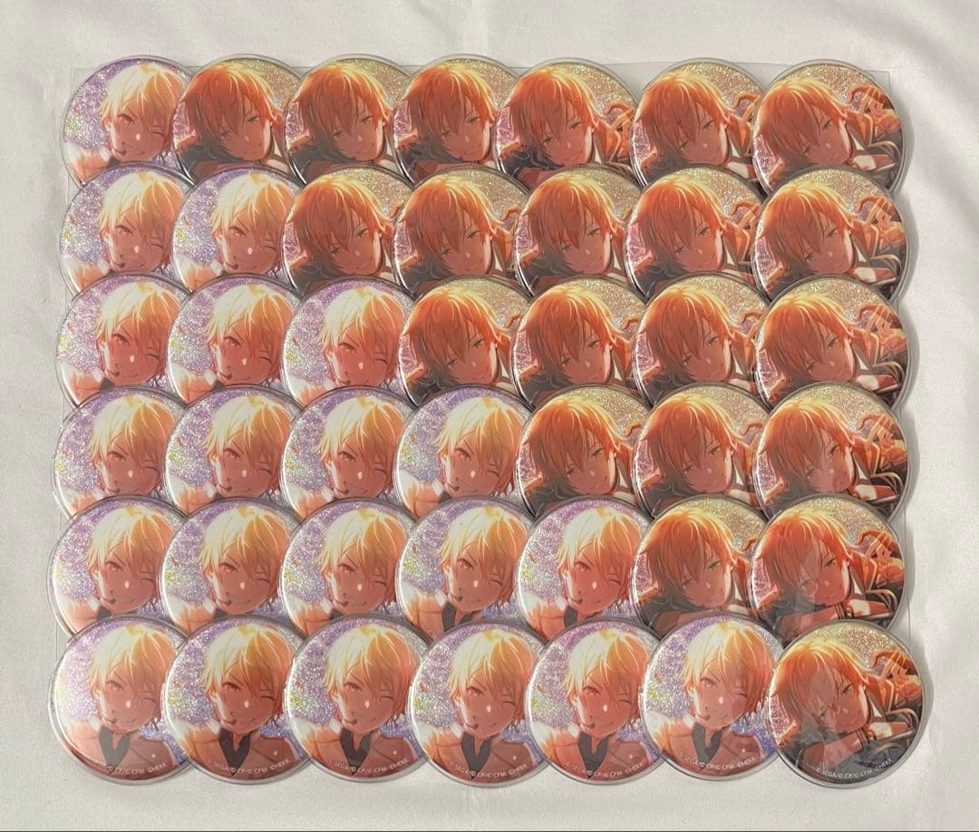 プロセカ あんスタコラボ グリ缶 グリッター缶バッジ 天馬司 東雲彰人 特典付き 東雲彰人 プロセカ あんスタコラボ グリ缶 グリッター缶バッジ 缶