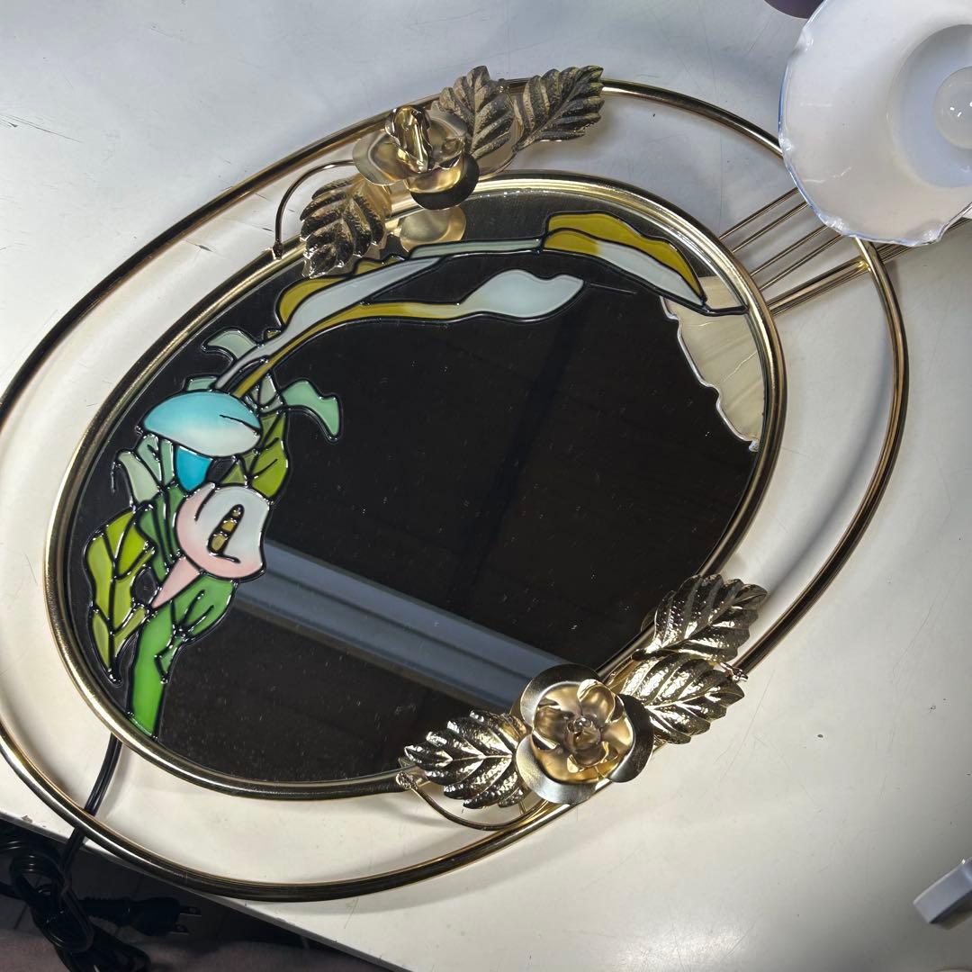 Hello Happy　レトロ　壁掛け鏡照明付き 楽天市場】鏡前照明 洗面鏡照明 洗面照明 洗面所照明 51cm LED 壁掛け