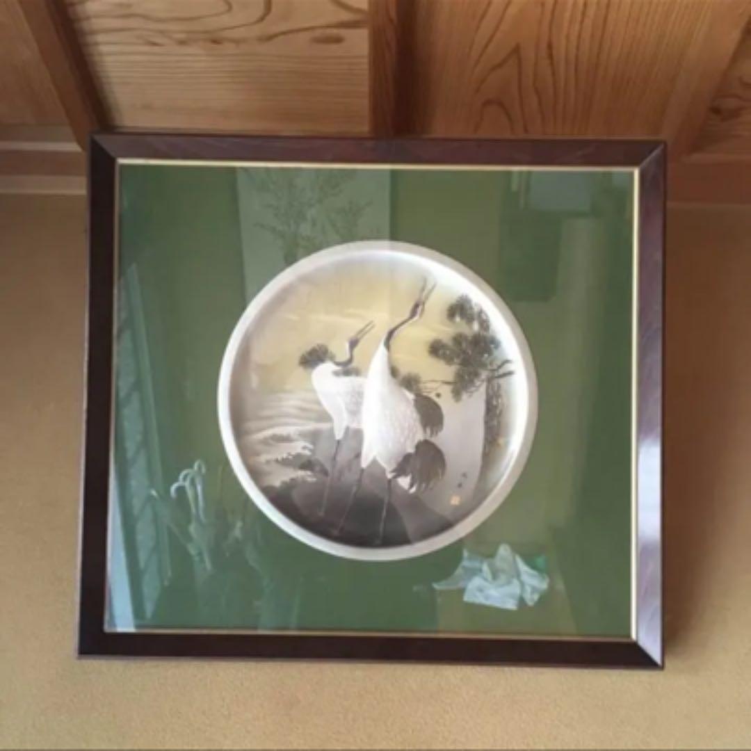 【二羽の鶴の絵画】愛の力